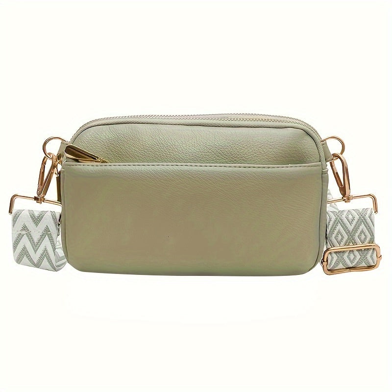 Mini Crossbody Bag for Women, Wide Strap Square Wallet, Stylish Shoulder Bag. - Ayq