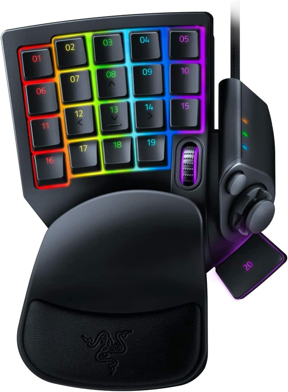 Razer Tartarus V2 Gaming Keypad: Mecha Membrane Key Switches - One Handed Keyboard - 32 Programmable Keys - Customizable Chroma RGB Lighting - Programmable Macros - Snap Tap - Black