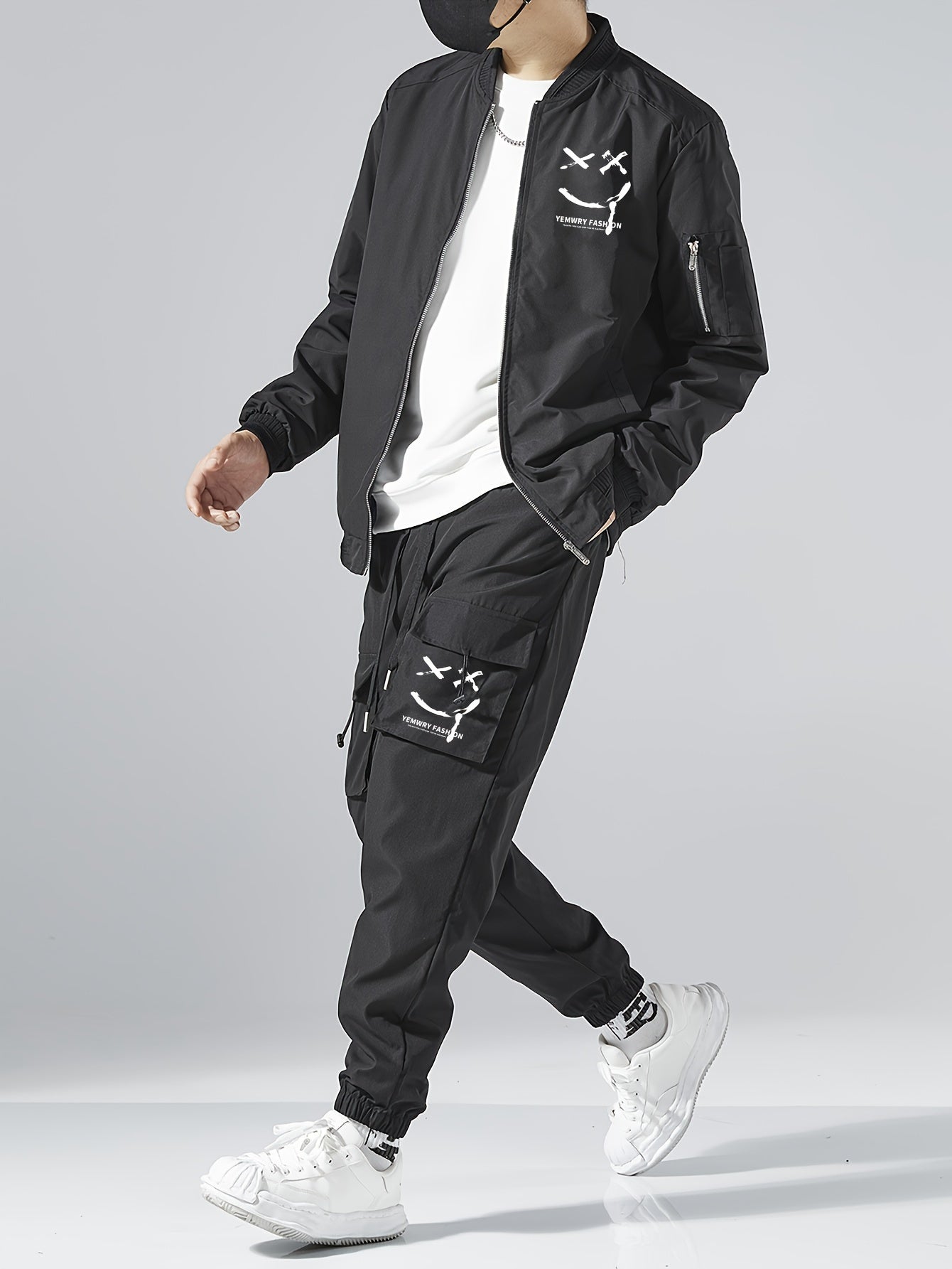 Տղամարդու առօրյա մինիմալիստական բաճկոն և տաբատ կոստյում