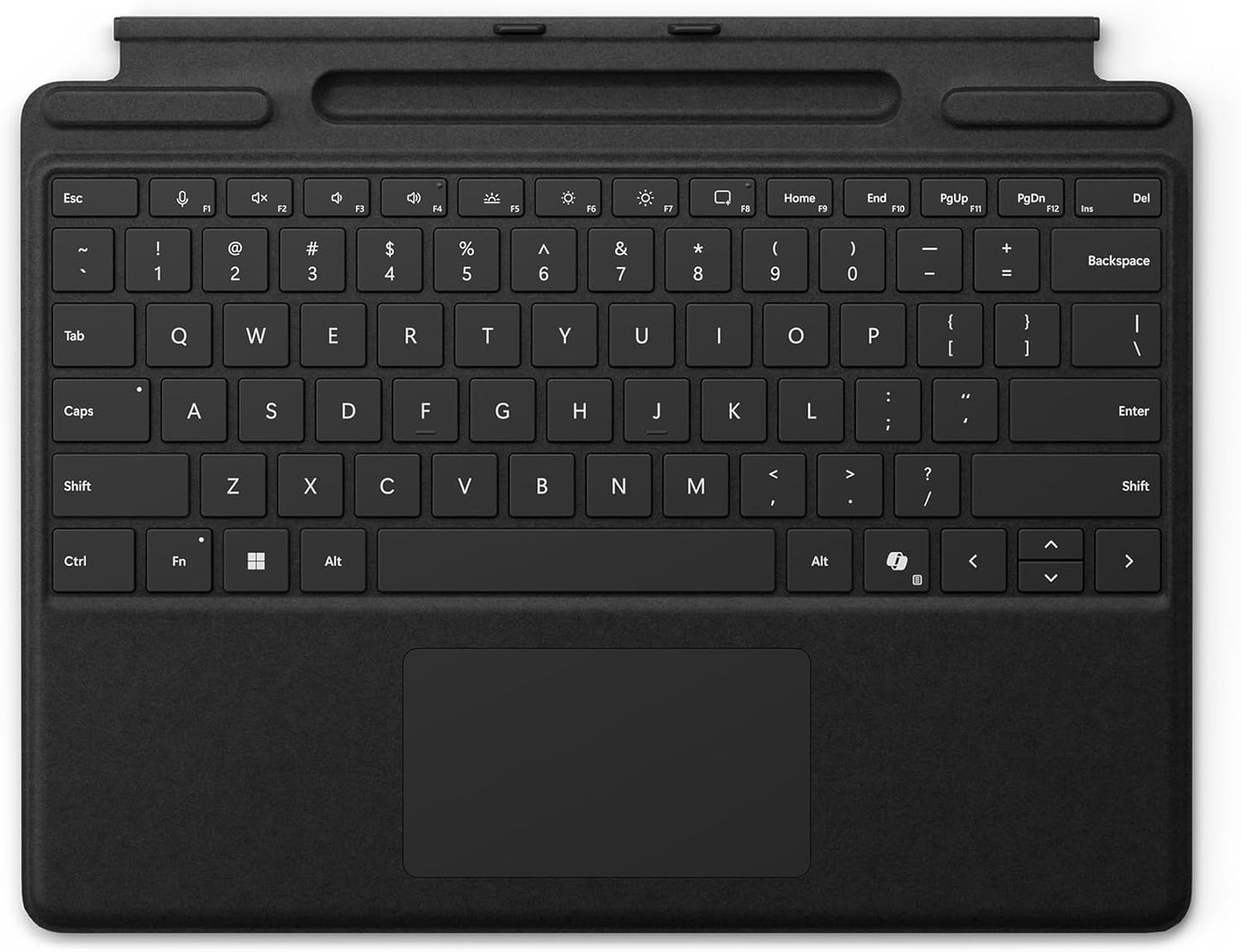 Microsoft Surface Pro Keyboard with Slim Pen 2 Bundle for Pro Copilot+ (11Th Edition), Pro 9 and Pro 8, Alcantara Material, Black