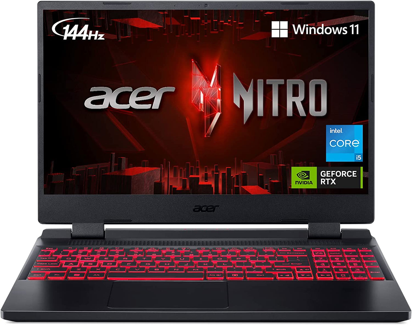 Acer Nitro V Gaming Laptop | Intel Core I5-13420H Processor | NVIDIA Geforce RTX 4050 Laptop GPU | 15.6" FHD IPS 144Hz Display | 8GB DDR5 | 512GB Gen 4 SSD | Wifi 6 | Backlit KB | ANV15-51-51H9