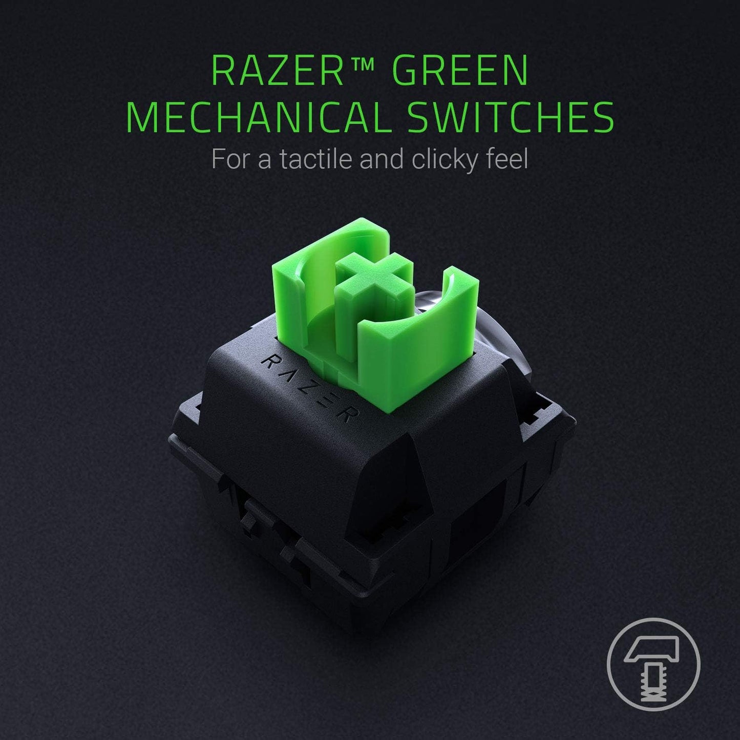 Razer Blackwidow Mechanical Gaming Keyboard: Green Mechanical Switches, Tactile & Clicky, Chroma RGB Lighting, Anti-Ghosting, Programmable Macro Functionality