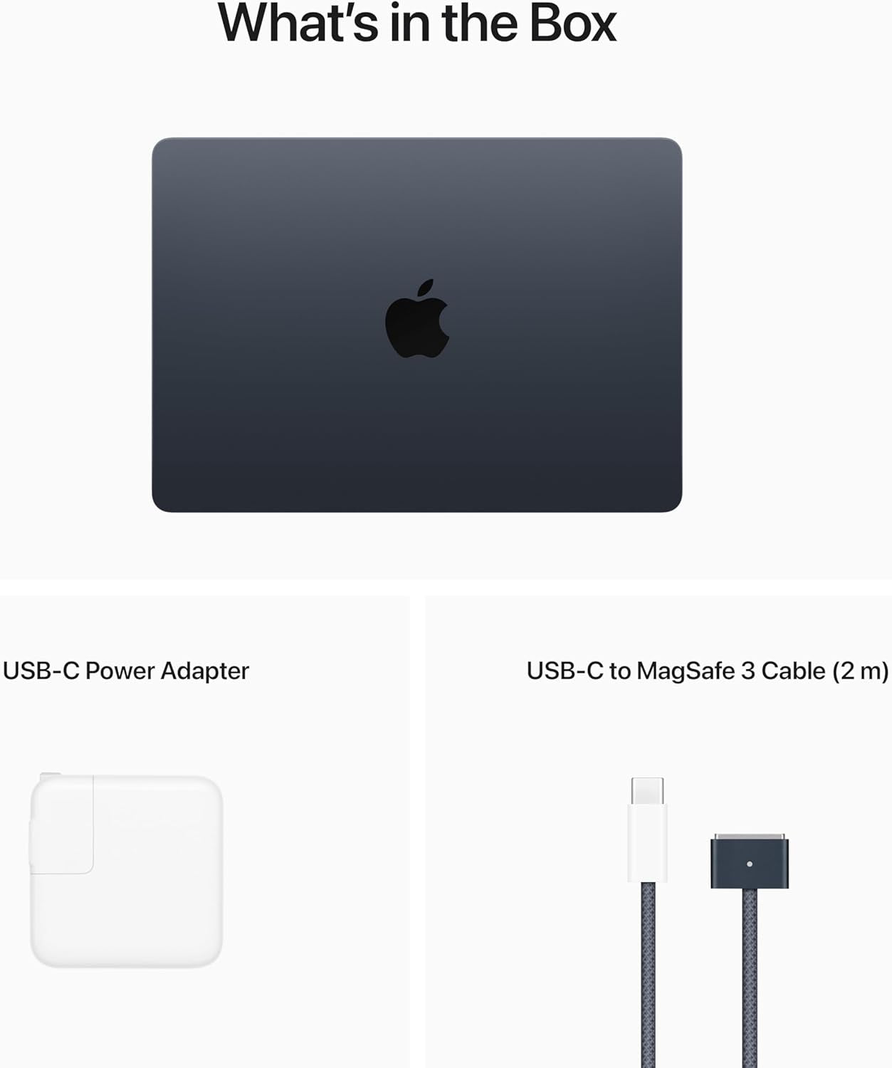 Apple 2022 Macbook Air Laptop with M2 Chip: Built for Apple Intelligence, 13.6-Inch Liquid Retina Display, 8GB RAM, 256GB SSD Storage, Backlit Keyboard, 1080P Facetime HD Camera; Midnight