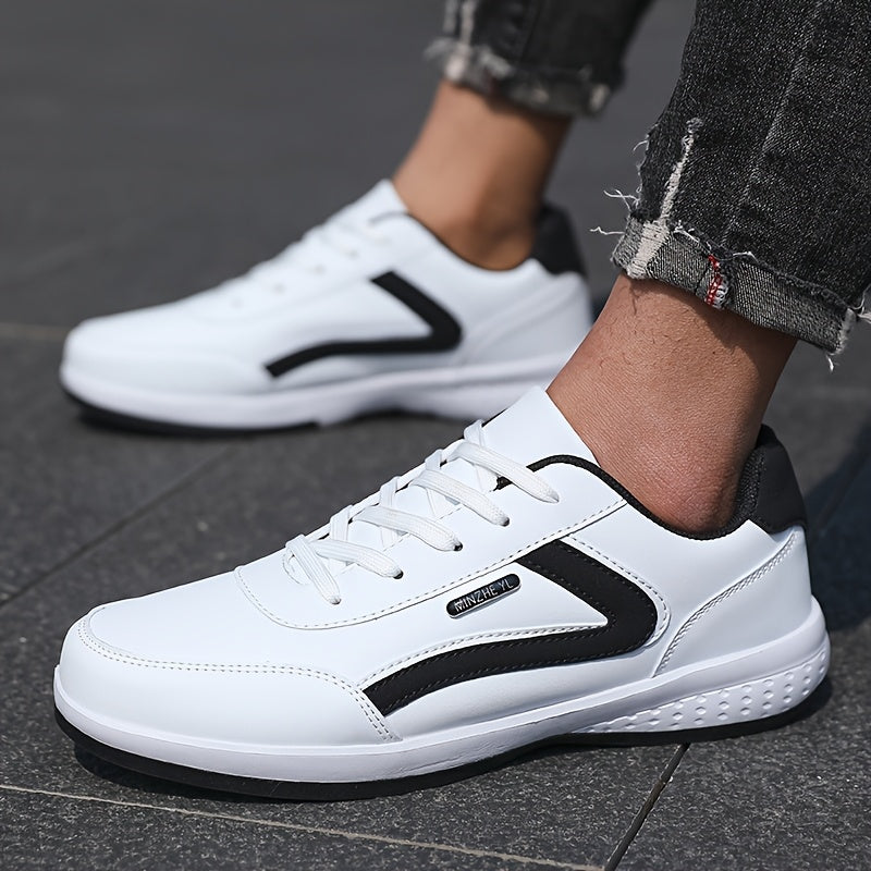 Men'S Classic British Style Casual Business Shoes - All-Season Solid  Geometric Pattern, Low Top Lace-Up, Round Toe, Faux Upper, Fabric Inner, EVA TPR Sole, Comfortable Minimalist Design for Daily  Outdoor Use, Everyday Com