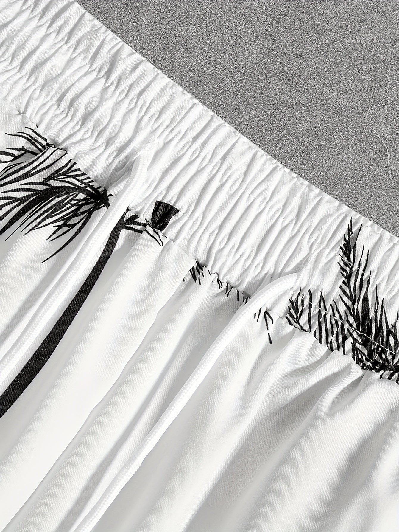 Կոկոսի ծառի նախշերով, տղամարդկանց 2 հատ հագուստ, առօրյա ճամբարային օձիքով, կոճակներով վերնաշապիկներ, հավայան վերնաշապիկ և լարով շորտեր ամառային հավաքածու, տղամարդկանց հագուստ