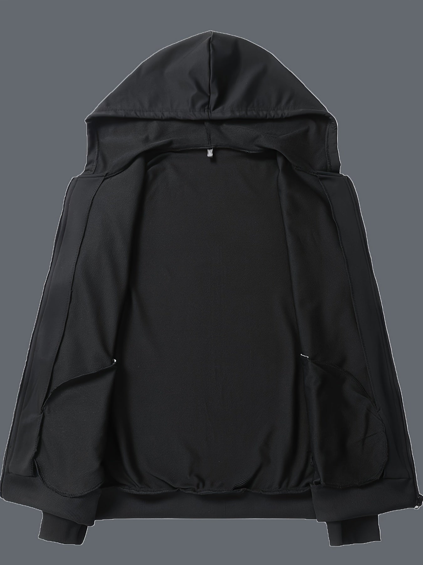 Դասական տղամարդու մարզական 2 հատանոց մարզահագուստի հավաքածու՝ լիարժեք կայծակաճարմանդով, երկար թևքերով վերնաշապիկով և վազքի տաբատով, մարզասրահի, մարզումների և վազքի համար