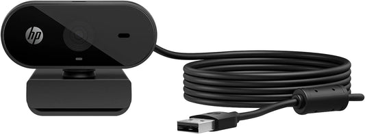 HP 320 FHD Webcam - USB-A Computer Camera with Mic & Privacy Cover - for Desktop, Laptop, & Chromebook - 1080P Resolution W/Wide FOV - Zoom & Teams Compatible - Clip Mount, Tripod Support, & Swivel