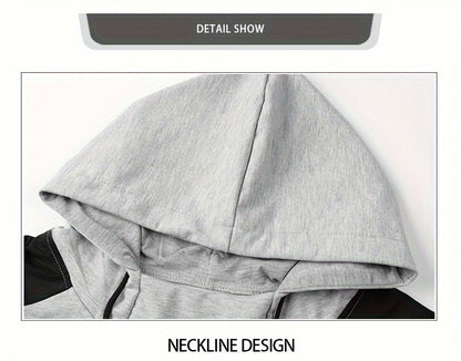 Տղամարդկանց գլխարկով սվիտերի հավաքածու - 2024 թվականի նոր աշնանային առօրյա սպորտային երկար թևքերով հագուստ տղամարդկանց համար