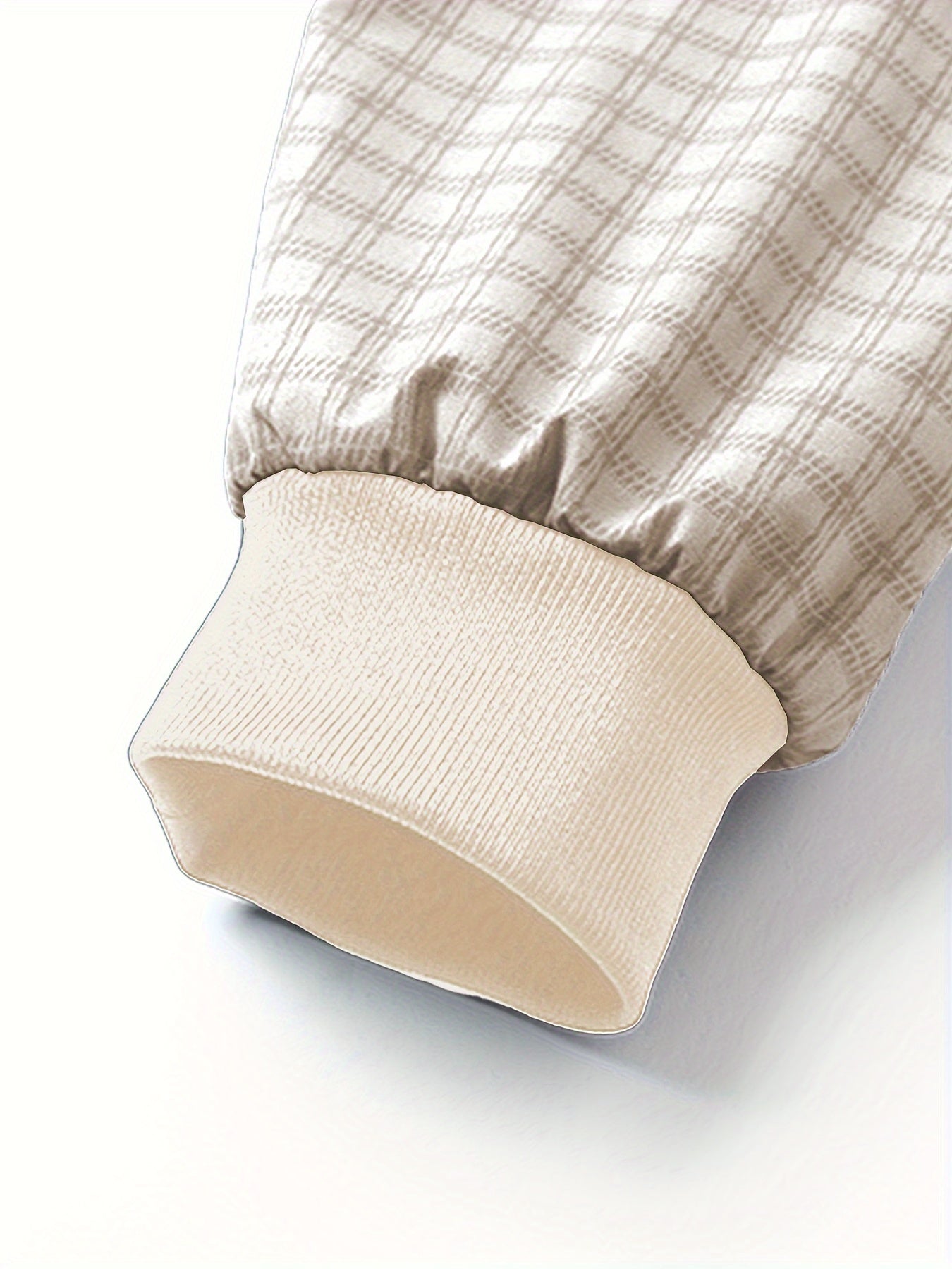 Տղամարդու առօրյա բացօթյա բաճկոն - Գարուն/աշուն փափուկ բաճկոն՝ վանդակավոր նախշերով, երկար թևքերով և կայծակաճարմանդով փակմամբ