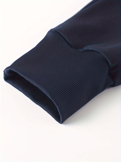 Գարնանային և աշնանային տղամարդկանց առօրյա սպորտային միագույն կոստյում