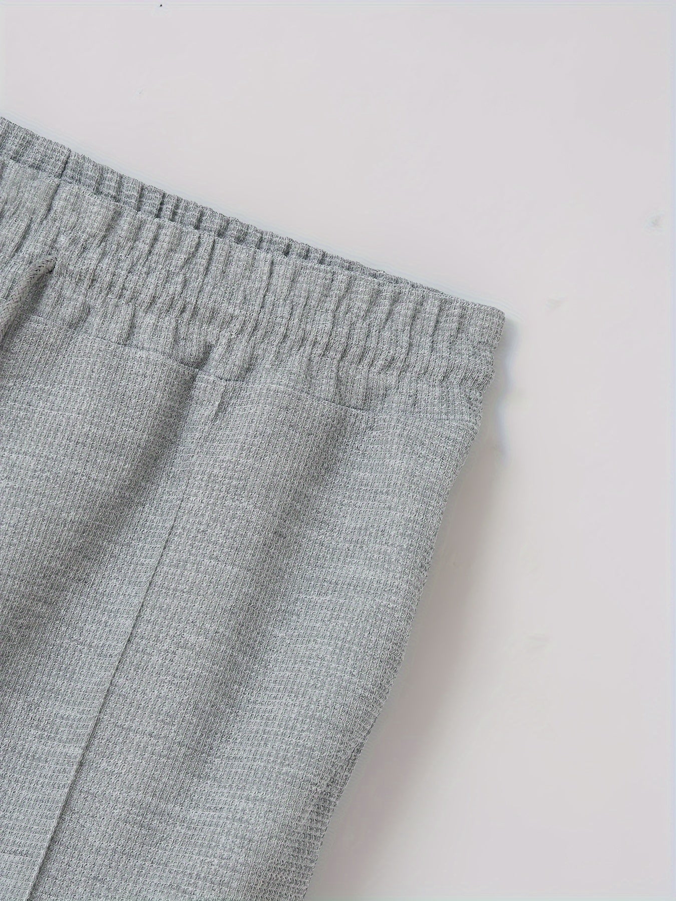 Բեյսբոլի օձիքով բաճկոնի և տաբատի հավաքածու՝ վաֆլի գործվածքից