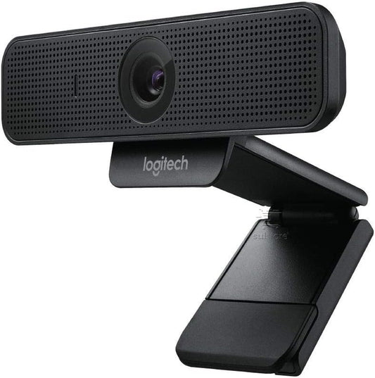 Logitech C925-E Webcam, HD 1080P/30Fps Video Calling, Light Correction, Autofocus, Clear Audio, Privacy Shade, Works with Skype Business, Webex, Lync, Cisco, Pc/Mac/Laptop/Macbook - Black