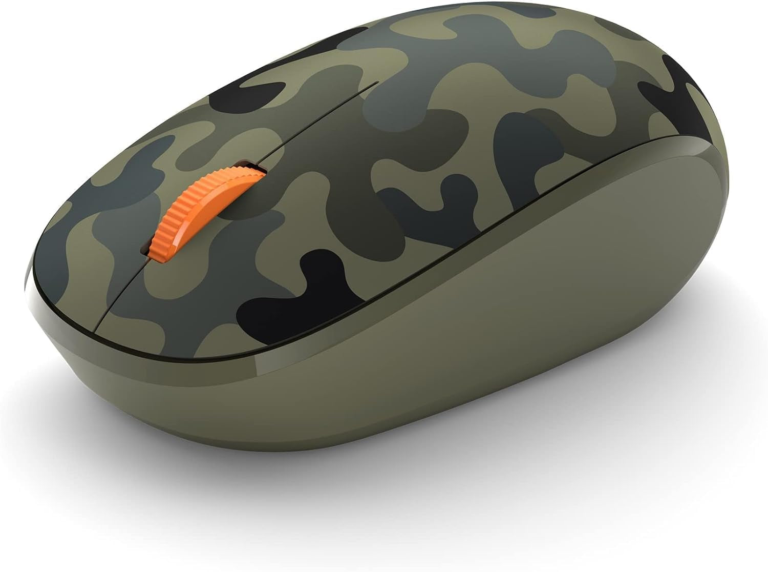 Microsoft Wireless Bluetooth Mouse Comfortable Design for Pc/Laptop/Desktop, Right/Left Hand Use, 3-Buttons, Works with Mac/Windows Computers with Cleaning Cloth - Forest Camo, Green