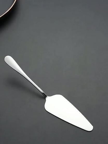 1pc Stainless Steel Cake & Pizza Server - Triangle Shovel for Desserts, Baking, Tiramisu Slicing, Durable Kitchen Tool, Non-Electric, Food Supply Equipment, Ideal for Home Baking / Professional Chefs / Culinary Enthusiasts
