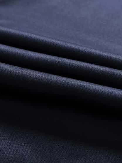 Տղամարդու մուգ կապույտ "Shan Yes" տպագրությամբ սպորտային հագուստ - ճարմանդով բաճկոն և գրպաններով մարզական տաբատ, ստանդարտ ֆիթ, գարնան և աշնան համար, հարմարավետ հանգստի հագուստ, հանգստի բաճկոն | սպորտային բաճկոն | ճարմանդով փակում, անհրաժեշտ բաճկոն