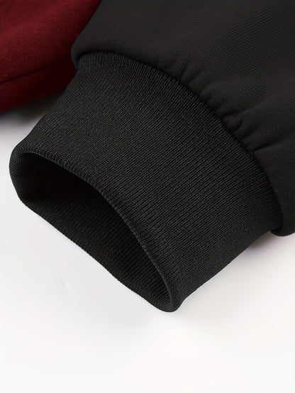 Տղամարդու «ԲՐՈՒՔԼԻՆ» նախշերով գունային արգելափակումներով գլխարկով բաճկոն, գարնանային և աշնանային զբոսանքի համար նախատեսված առօրյա պրեպի ոճի վերարկու՝ որպես նվեր