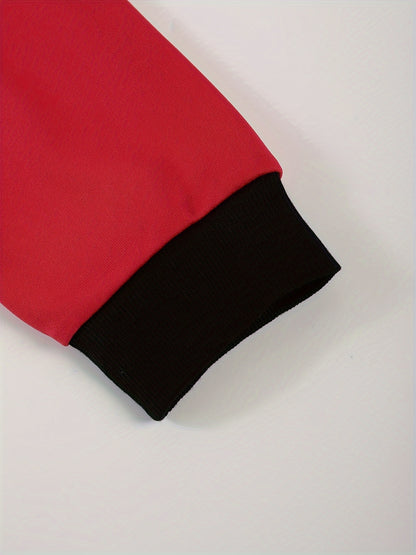 Տղամարդու աշնանային գունային համադրություններով, կայծակաճարմանդով վերնաշապիկ՝ կողային գրպաններով և միագույն երկար տաբատի լարով հավաքածու։