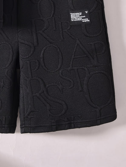 Տղաների համար նախատեսված ոճային սպիտակ կարճ թևքով մարզաշապիկ + առօրյա շորտեր + նորաձև կրծկալով պայուսակի հավաքածու, իդեալական է բացօթյա օգտագործման համար