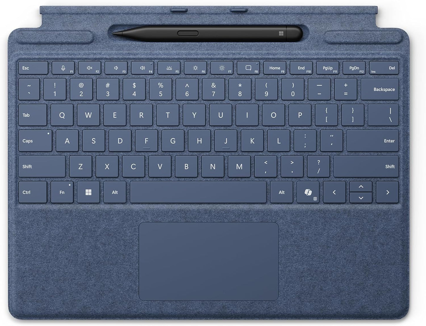 Microsoft Surface Pro Keyboard with Slim Pen 2 Bundle for Pro Copilot+ (11Th Edition), Pro 9 and Pro 8, Alcantara Material, Black