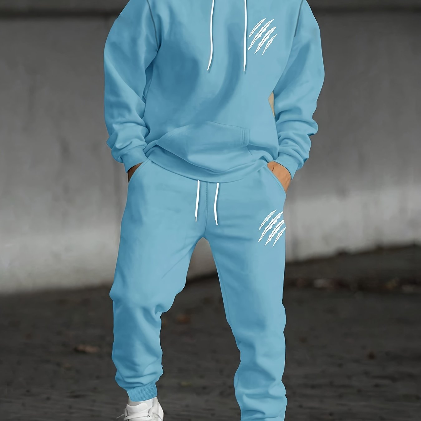 Տղամարդու տպագիր վերնաշապիկ և գոտիով մարզաշապիկ՝ երկկտոր հավաքածու