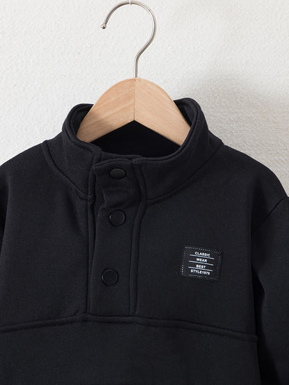 Տղաների հարմարավետ բրդյա աստառով վերնաշապիկի և սպորտային տաբատի հավաքածու - ձիթապտղի կանաչ, առօրյա ձմեռային հագուստ գրպաններով, հաստ տաքություն աշնան և ձմռան համար, սովորական չափսի, առօրյա հագուստ, բացօթյա օգտագործման համար