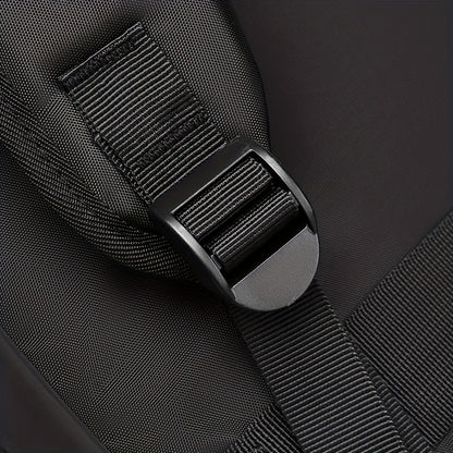 Men's Sporty Large Capacity Backpack - Durable High Quality Laptop Bag for Commuting, Travel & School, Black with Ergonomic Padded Shoulder Straps & Multiple Compartments, Travel Backpack