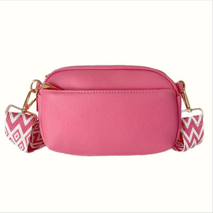 Mini Crossbody Bag for Women, Wide Strap Square Wallet, Stylish Shoulder Bag. - Ayq