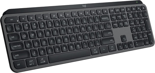 Logitech MX Keys S Wireless Keyboard, Low Profile, Fluid Precise Quiet Typing, Programmable Keys, Backlighting, Bluetooth, USB C Rechargeable, for Windows PC, Linux, Chrome, Mac - Graphite