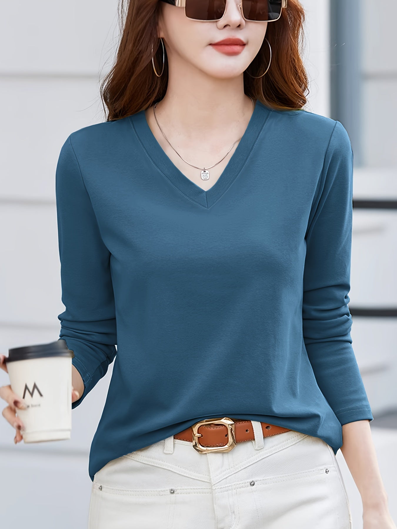 Ուղղորդված կանացի ոճային պատահական վերնաշապիկներ