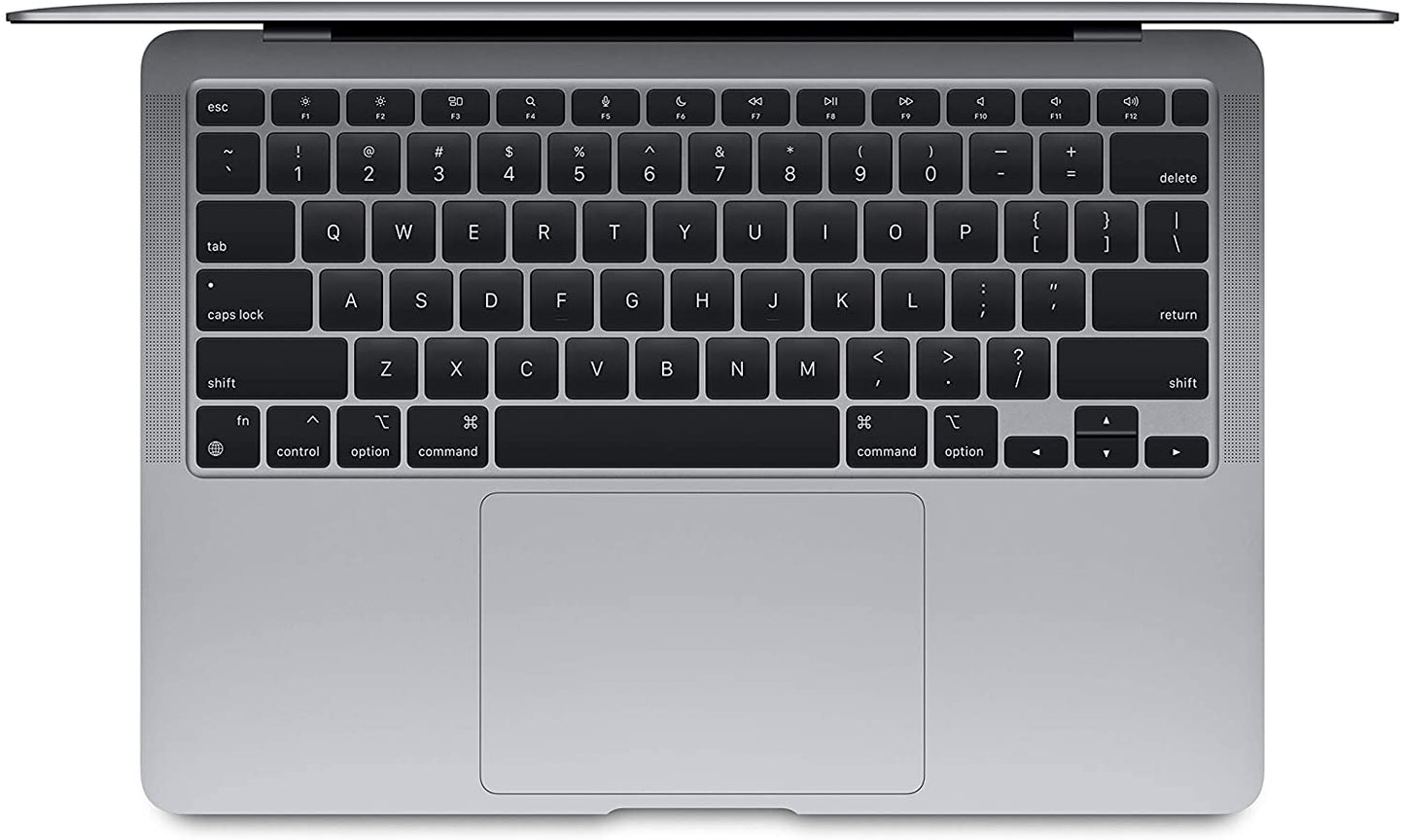 2020 Apple Macbook Air Laptop: Apple M1 Chip, 13” Retina Display, 8GB RAM, 256GB SSD Storage, Backlit Keyboard, Facetime HD Camera, Touch ID. Works with Iphone/Ipad; Space Gray