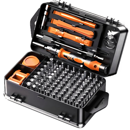 117in 1 Precision Screwdriver Set, Tool Gifts for Men, Mini Repair Tool Kit with Torx Triwing Bits, Repair for Computer, Macbook, Laptop, Glasses. Screwdriver bits are made of high-quality CRV steel, which is wear-resistant a