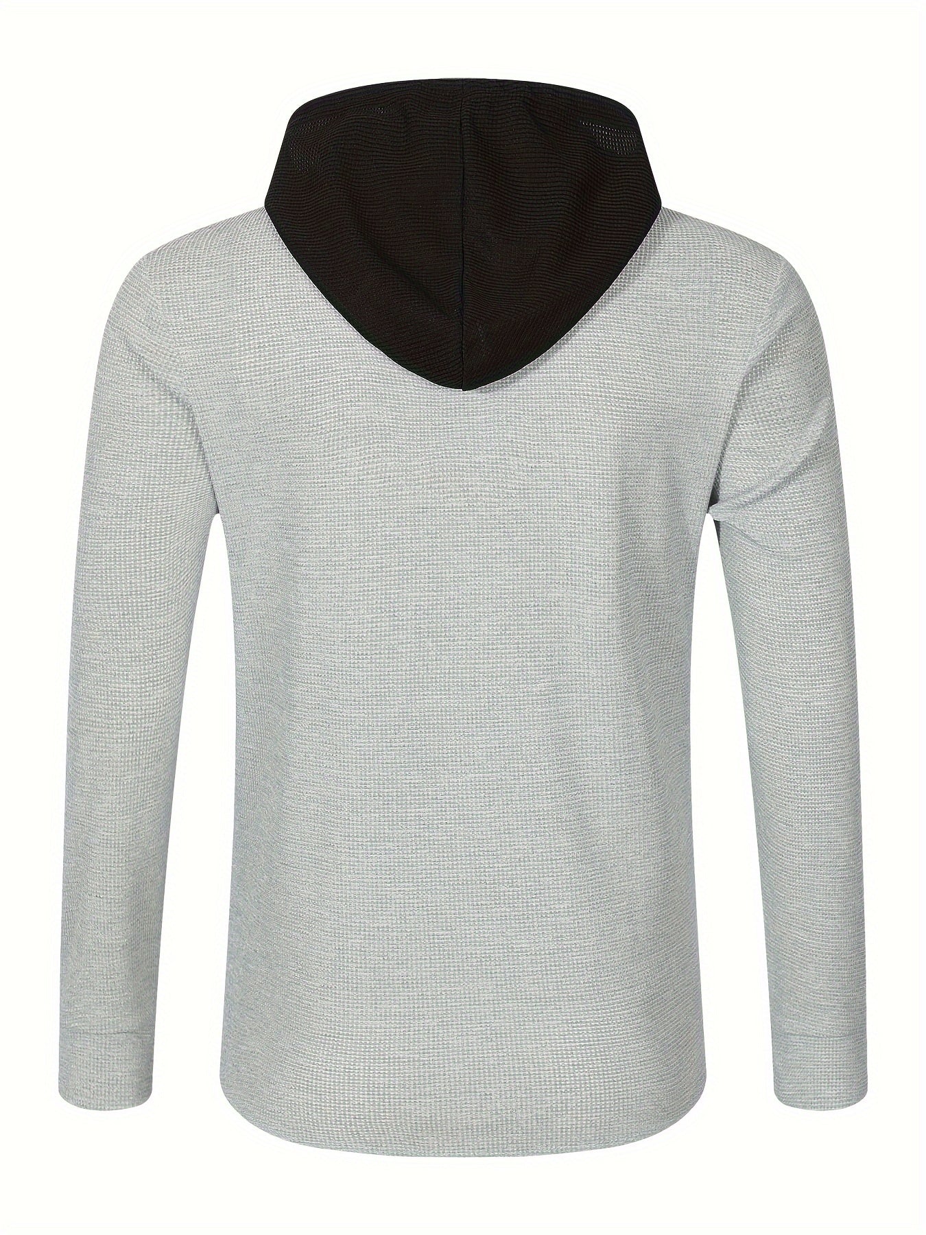 Տղամարդու առօրյա գլխարկով բաճկոն - փափուկ, շնչող պոլիեսթերից՝ կոճակներով դիզայնով և գրպաններով | Հիանալի է գարնանային, աշնանային և բացօթյա գործունեության համար, երկար թևքերով, նորաձև, ամենօրյա, հանգստի ոճով, ավանդական տարբերակով