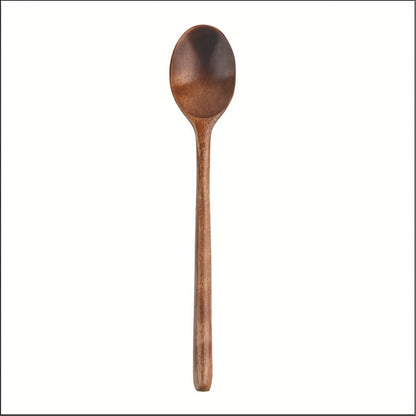 9-Inch Long Handle Wooden Spoons, Superba Spoon for Cooking, Wooden Spoon for Kitchen Soup Mixing Baking, Kitchen Supplies, Kitchen Utensils, Cooking Utensils