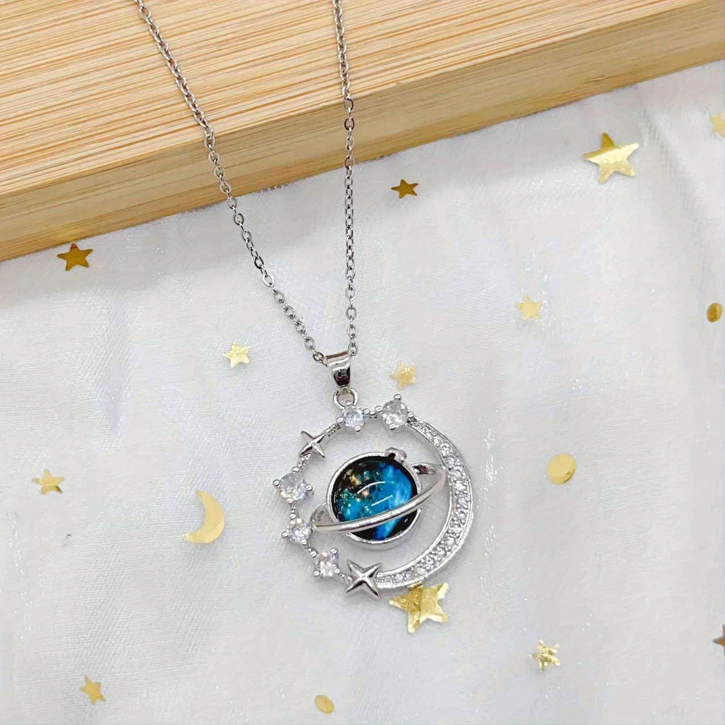 Fashion Planet Pendant Necklace - Ayq