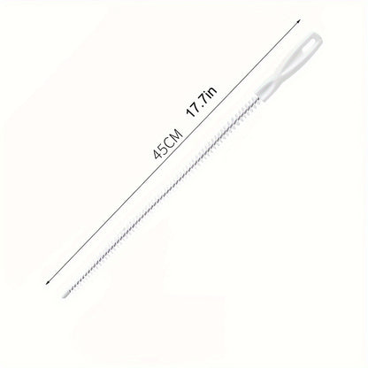 1pc Flexible Sink & Drain Cleaning Brush, Sewer Dredge Hair Clog Remover, Manual Plumbing Snake Tool for Toilet, Bathroom, Kitchen - No Electricity Needed