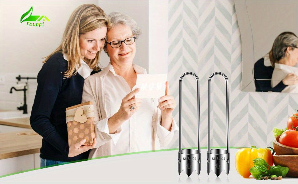 1pc/2pcs/3pcs Red Bell Pepper Seed Corer, Stainless Steel Fruit Core Remover Apple Core Seed Remover Vegetable Corer Tool for Vegetables Fruit Kitchen Utensils (Sliver)