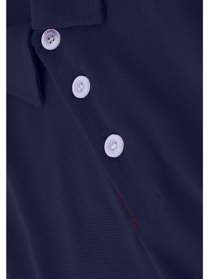 Տղամարդկանց պատահական գոլֆի պոլո վերնաշապիկ, երկրաչափական նախշ, թեթև ձգվող գործվածք, պոլիեսթեր 100%, սովորական, ամառային կարճ թեւ, շրջափակով օձիքով և կոճակի դետալներով, 210գ/մ² - Բուրգունդի