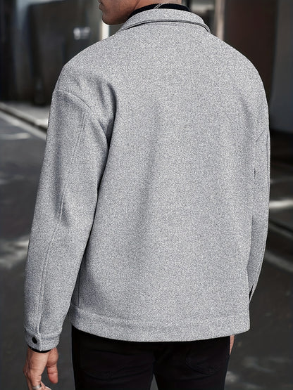 Տղամարդու եվրոպական ոճի առօրյա բաճկոն - օձիքով կոճակներով վերարկու, բեժ/շագանակագույն/բորդո/դեղնագույն, լվացքի մեքենայով լվացվող բլեյզեր՝ գարուն/աշուն, անհատական ​​չափսերով (ոչ) - բազմակողմանի վերնազգեստ առօրյա և պաշտոնական միջոցառումների համար