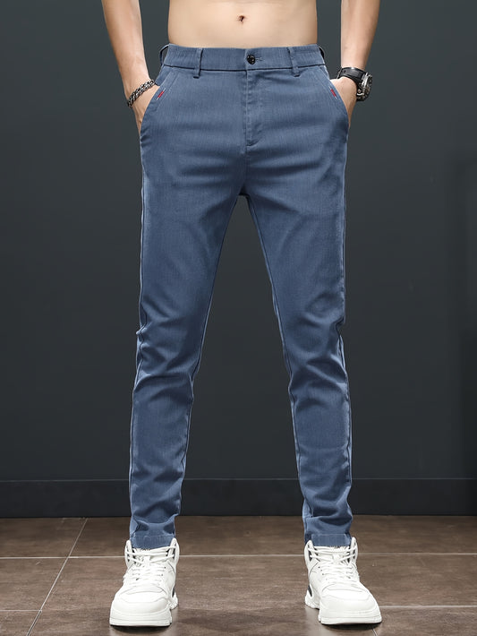 Men'S Spring Casual Trousers, Lightweight Business Outdoor Straight-Leg Pants, Versatile And Stylish for Spring And Autumn, Suitable for Sports And Formal Occasions.