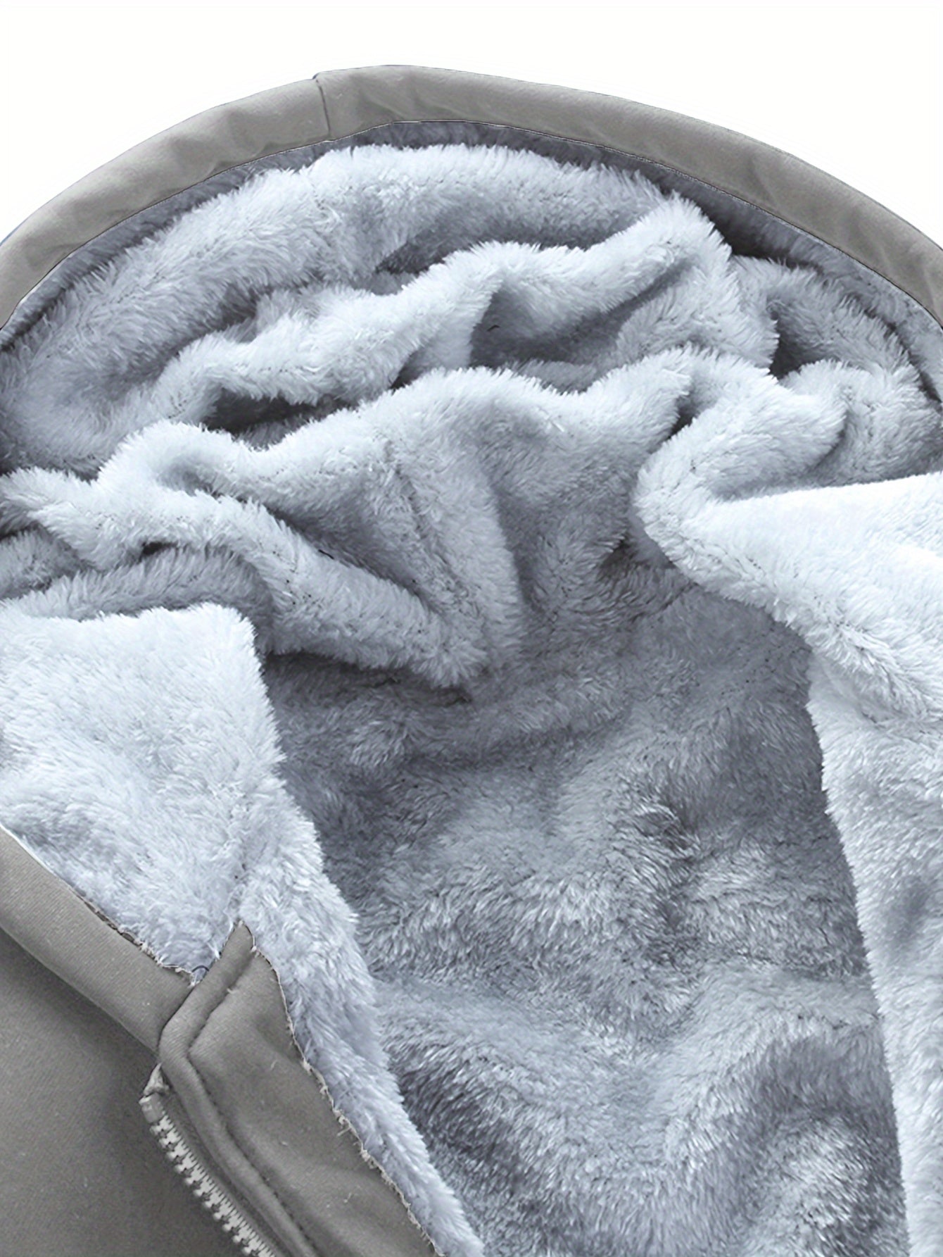 Տղամարդու «SHAN YES» այբուբենի նախշերով, խիտ աստառով, գլխարկով սվիտերի և վազքի համար նախատեսված տաք մարզական հագուստ, աշնանային և ձմեռային։