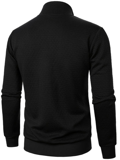 Տղամարդու առօրյա կայծակաճարմանդով ժակարդե բաճկոն, նորաձև, կանգնած օձիքով վերարկու՝ գարնանային, աշնանային և ձմեռային համար, վերնաշապիկ՝ վերնաշապիկով