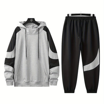 Տղամարդկանց գլխարկով սվիտերի հավաքածու - 2024 թվականի նոր աշնանային առօրյա սպորտային երկար թևքերով հագուստ տղամարդկանց համար