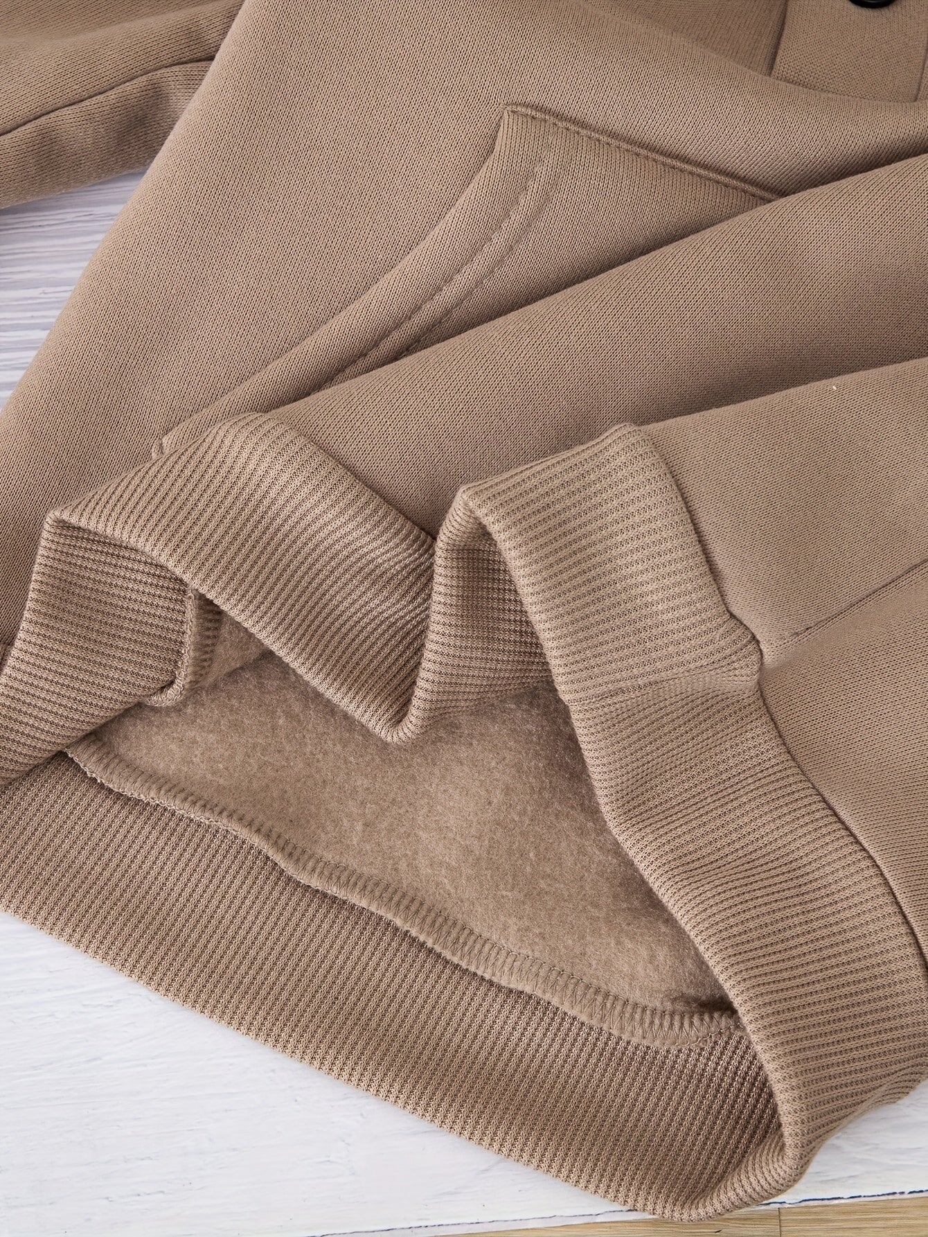 Տղաների հարմարավետ բրդյա աստառով վերնաշապիկի և սպորտային տաբատի հավաքածու - ձիթապտղի կանաչ, առօրյա ձմեռային հագուստ գրպաններով, հաստ տաքություն աշնան և ձմռան համար, սովորական չափսի, առօրյա հագուստ, բացօթյա օգտագործման համար