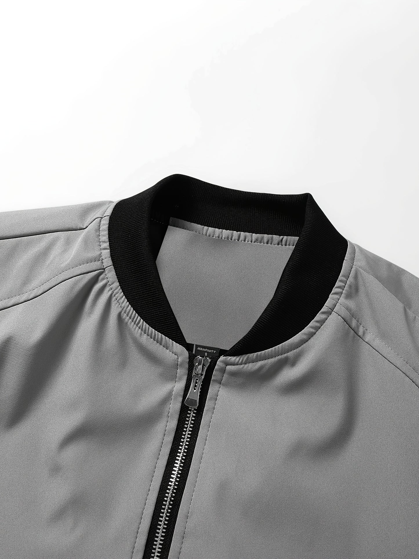 Տղամարդու առօրյա աշխատանքային բաճկոնի և տաբատի հավաքածու, միագույն, երկար թևքերով, սովորական չափսի, գրպաններով, գարնան/աշնան համար, առօրյա հագուստ, առօրյա հագուստ|Առօրյա ոճ|Միագույն բաճկոն