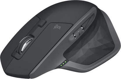 Logitech MX Master 2S Wireless Mouse - Hyper-Fast Scrolling, Ergonomic, Rechargeable, Control 3 Computers, Graphite