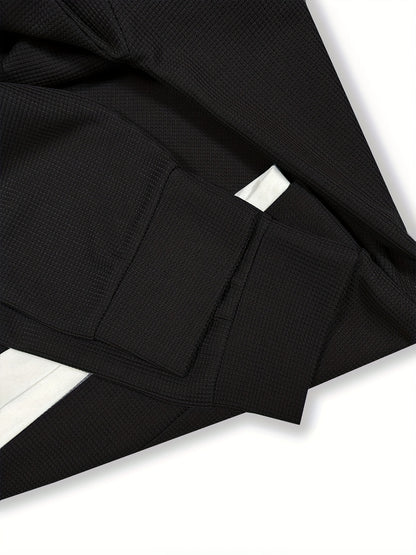 Տղամարդու առօրյա երկար թևքերով տպագիր կոստյումի հավաքածու