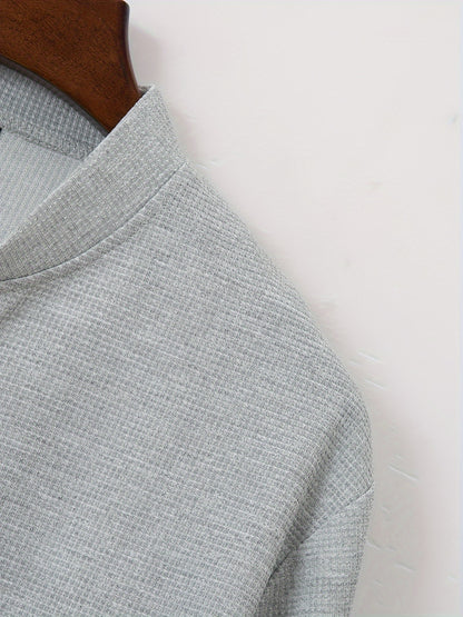 Բեյսբոլի օձիքով բաճկոնի և տաբատի հավաքածու՝ վաֆլի գործվածքից