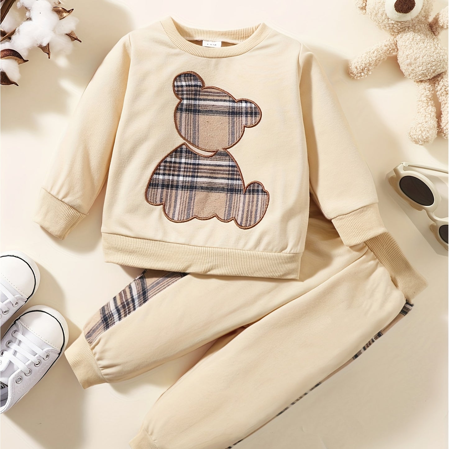 Toddler Baby Boy Clothes Outdoor Set Long Sleeve Sweatshirt Top Casual Pants Fall Winter Outfit Sweatsuit - ayq