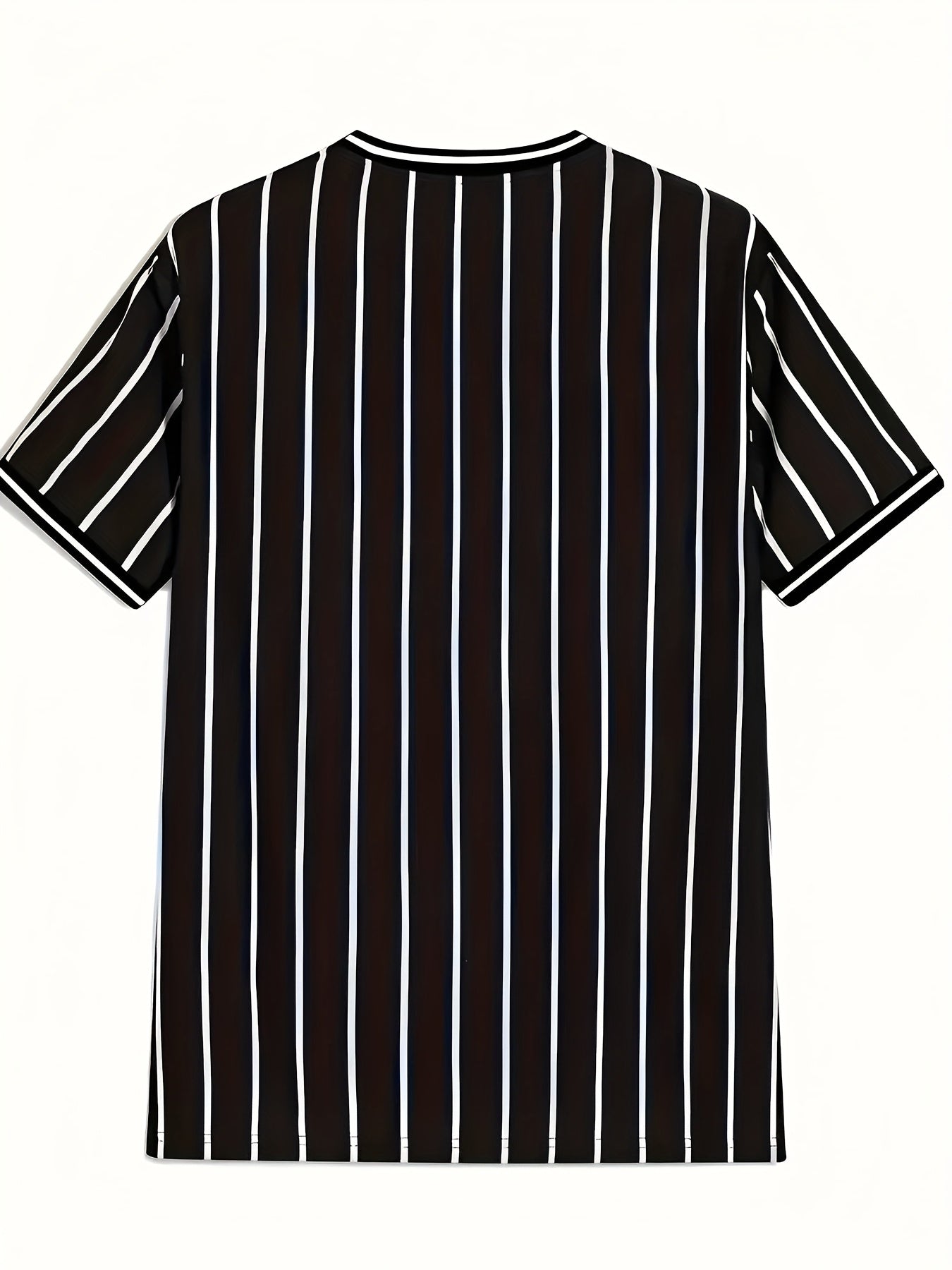 Տղամարդու Լոս Անջելեսի Կալիֆոռնիա ոճի գրաֆիկական մարզաշապիկ՝ սև, սպիտակ, գծավոր, առօրյա, փողոցային ոճի, շնչող, ամառային, կլոր վզնոցով, կարճ թևքերով վերնաշապիկ, սովորական չափսերով, առօրյա, փողոցային ոճի, հարթ հյուսվածքով գործվածքով։