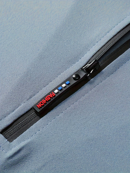 Տղամարդկանց ամառային առօրյա, կանգնող օձիքով, լարով ձգվող սպորտային հագուստի հավաքածու